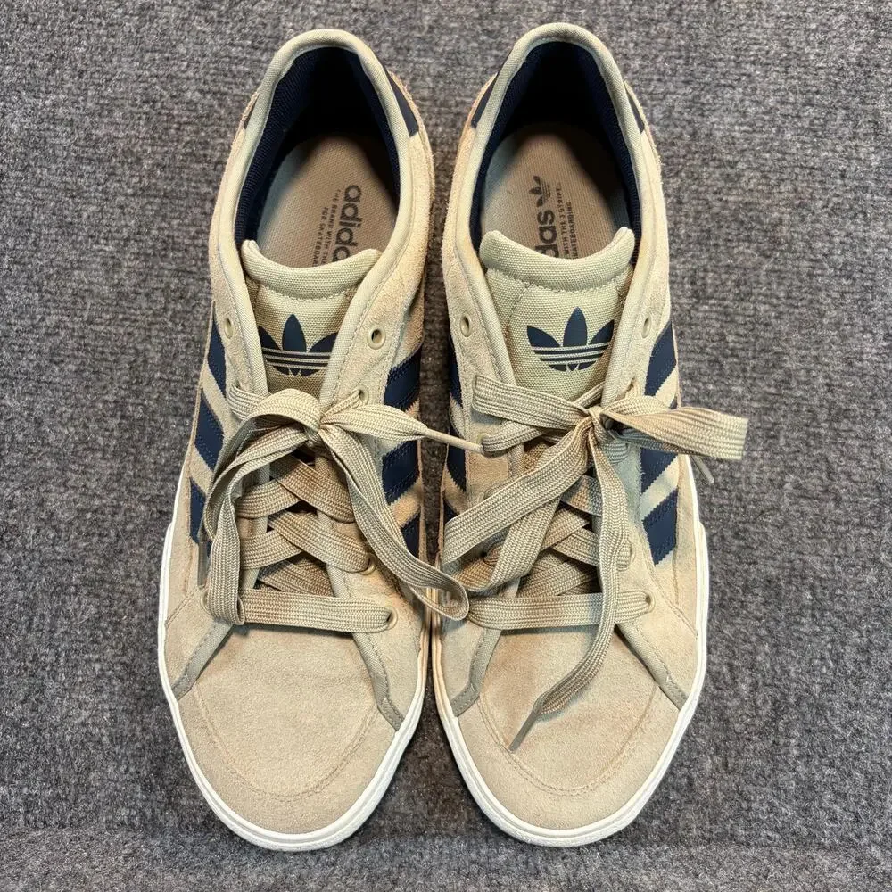 Adidas Court Tns Premiere Suede Sneaker Tan Mens 13 Casual Skateboard Shoes